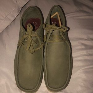 Olive Green Clark’s Original Wallabee Boot Mens Size 10.5 Medium